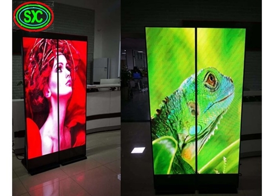 Flexible HD Digital LED Poster Display P4.8 Outdoor Waterproof 1920hz Refresh Rate