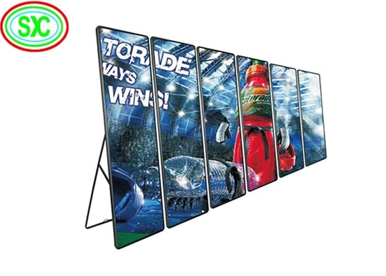 P3 Ultra Thin Protable flexible Digital LED Poster Display 4cm thickness