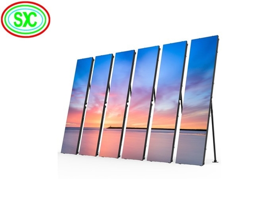 P6 Outdoor Protable Digital Advertising LED Poster Display Waterproof