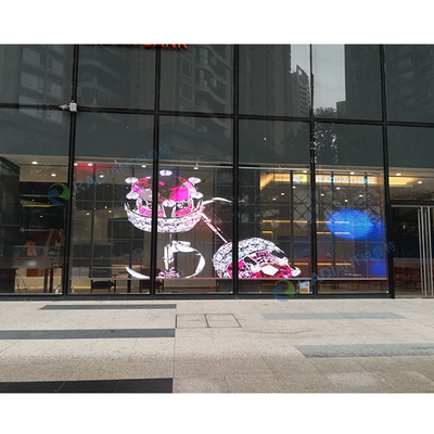 Hanging LED screens transparent LED display 1000*500MM adjustable brightness