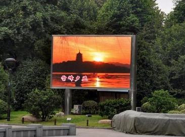 Iron cabinet  P4 outdoor LED Display Custom size 768mmx 768mm cabinet 1920Hz