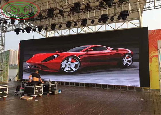 Outdoor P4.81 LED screens with floor standing, high brightness 5500 cd / m2