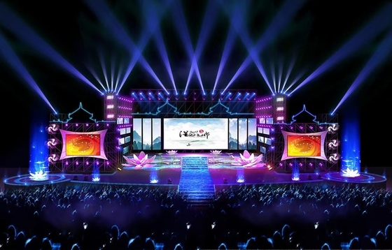 Indoor Rental Full Color Led Display P3.91 Video Wall Stage Backdrop