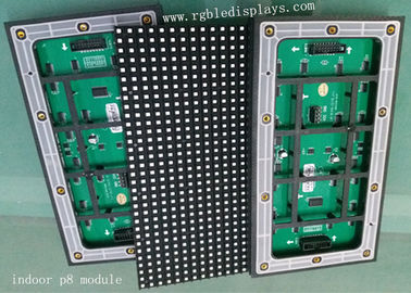 1R1G1B Rental Indoor Advertising LED Display 256*128mm Module 6500cd/sqm Brightness