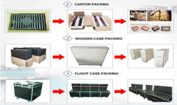 Outdoor P10 SMD Full Color LED Display Iron Or Aluminum For Advertising