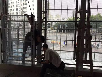 HD p1.25 transparent glass led mesh screen , led screen , led billboard VIDEO DISPLAY outdoor transparent led screen