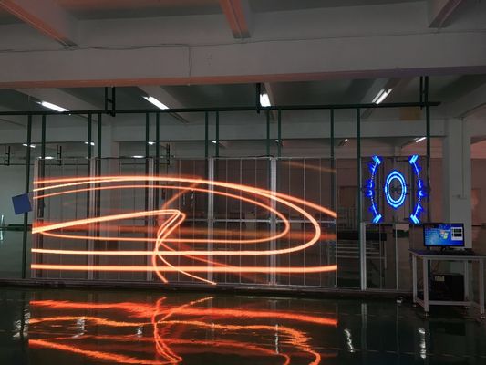 P3.91 Glass Transparent LED Display High Brightness For Window Display glass led display transparent led screen