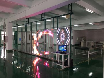 P2.5transparent glass screen full color , 3G WIFI transparent video wall Brightness 6000