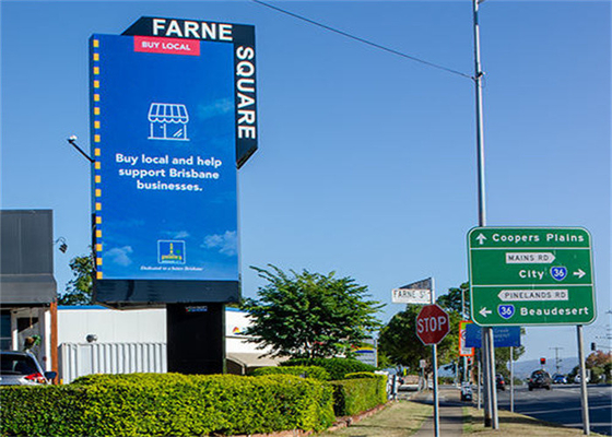 SMD2727 Outdoor Full Color LED Billboards For Shopping Malls And Stadiums