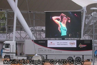 P4 outdoor Car LED Sign Display Density 62500 , SMD High Brightness Led Screen Waterproof