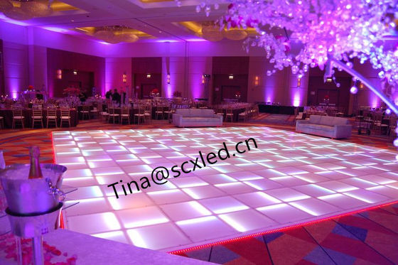 Indoor Outdoor 500x500mm RGB LED Dance Floor With 4.81mm Pixel Pitch