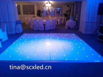 Indoor SMD3535 Sound Active Dj Led Disco Dance Floor Warm White Beam Panels