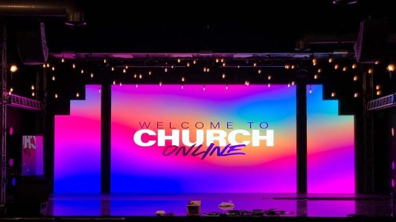 Seamless indoor P4 LED wall stage background high refresh rate of 3840Hz