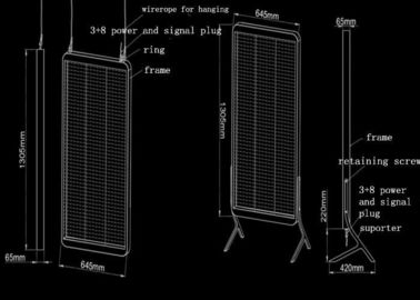 6.25Mm RGB Advertising Transparent Led Screen Display For Retail Shops' Poster