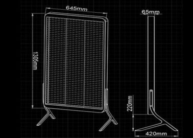 6.25Mm RGB Advertising Transparent Led Screen Display For Retail Shops' Poster