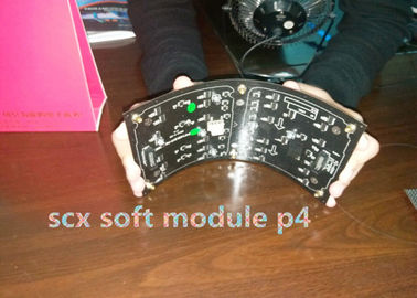 P4 Curving LED Video Screen Curtain Flexible Led Display Module full Color
