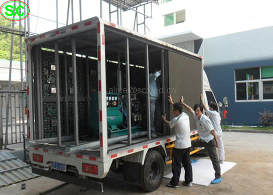 Van Truck Mounted Led Screen Billboard