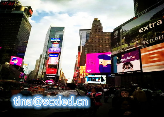 P10 Outdoor full color LED Advertising Screen 10mm Pixel Pitch IP65 Waterproof