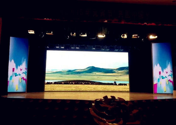 P4 Indoor full color LED Video Wall Screen 4mm SMD2121 IP43 Aluminum Cabinet