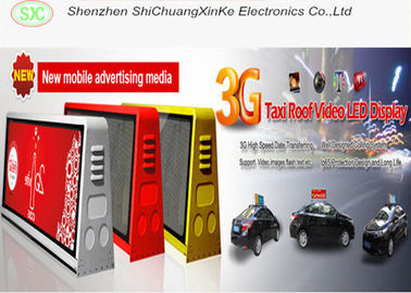 high definition outdoor p5 SMD full color  3G control  taxi foof video led display