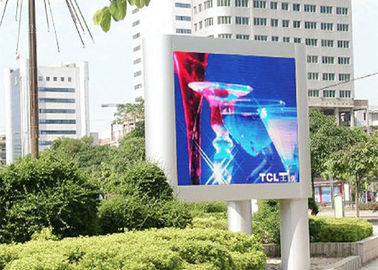 Ultra Thin Hanging Advertising Led Screens , seamless Full Color Led Display P10