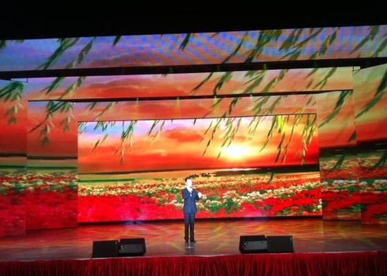 P3.91mm Full Color Rental LED Display Screen 600W Full Color Video Wall
