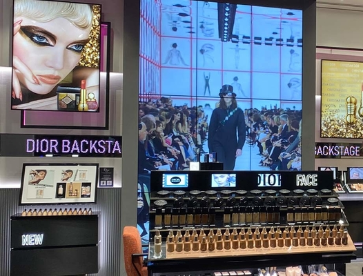 Clear Transparent Led Video Wall P3.91 Indoor Led Mesh Curtain Signage Displays Led Screen