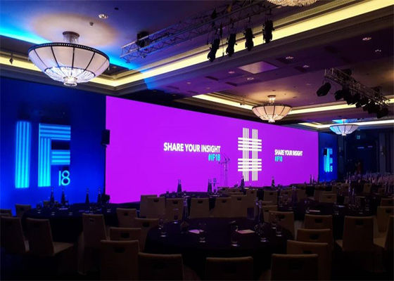 Rental LED Display Panel with 500 by 1000 Millimeter Cabinet Size and 1 by 16 Scan Driving Mode for Smooth Video Playback