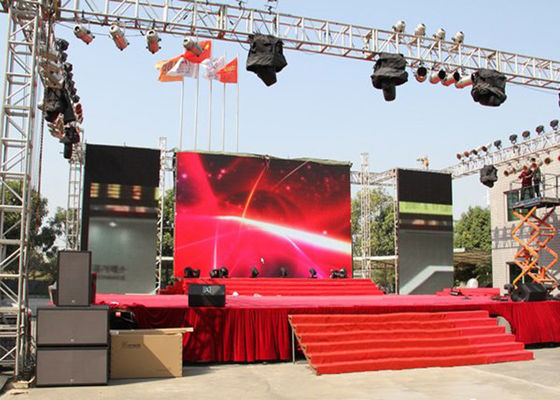 P4.81mm Full Color Rental LED Video Wall Screen 500x500mm IP65 SMD 2121