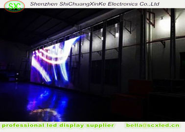 P3.91 Glass Transparent LED Display High Brightness For Window Display glass led display