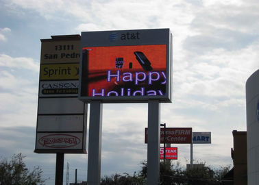 10mm Pixel Pitch Outdoor LED Billboards Full Color , Commercial Advertising LED Display