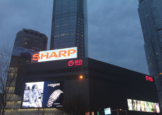 P10 Outdoor LED Advertising Screen 10mm Pixel Pitch IP65 Waterproof high brightness