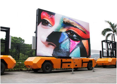 Outdoor HD full color Video Truck Mounted Led Screens Multimedia Advertising P10