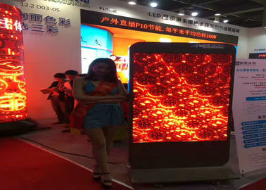 High Brightness Full Color SMD LED Die-Cast Aluminum Screen P10, Iron/Steel Slim Housing