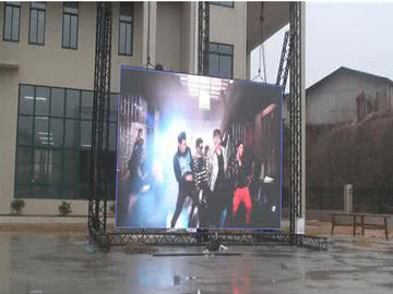 Great waterproof P4.81 Advertising LED Screens Brightness 6500 Protection Level IP64 advertising led screen