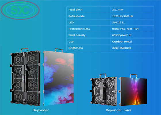 Excellent Indoor Rental LED Screen P3.91 background wall for commercial reception