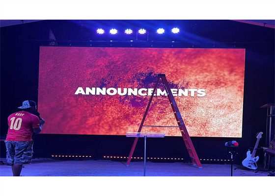 P3.91 Magnesium Alloy LED Rental Display With Meanwell Power Supply