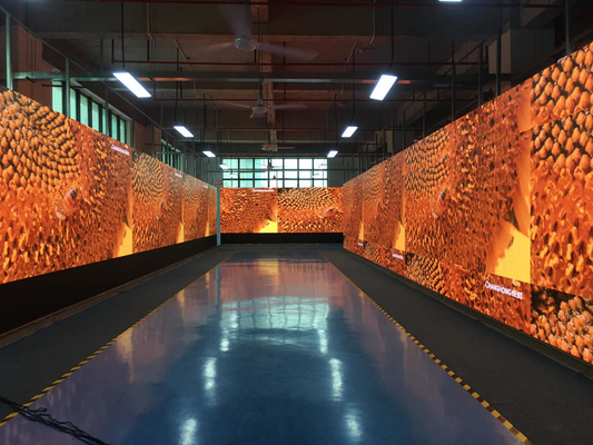 Indoor Full Color LED Display Screen SMD P3.91 Custom Advertisement Vedio Background Wall