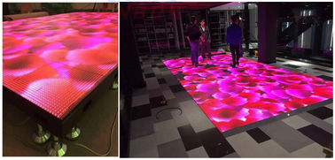 Indoor P6.25 LED Dance Floor for dj night club , 1/5 scan density WIFI control led dance floor