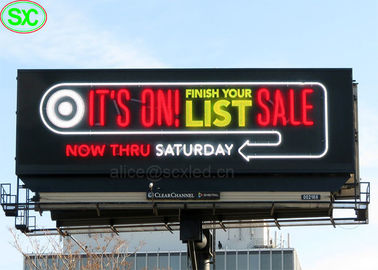 Ultra Thin RGB P6 P8 IP65 Led Advertising Billboards With 3-*Year Warranty