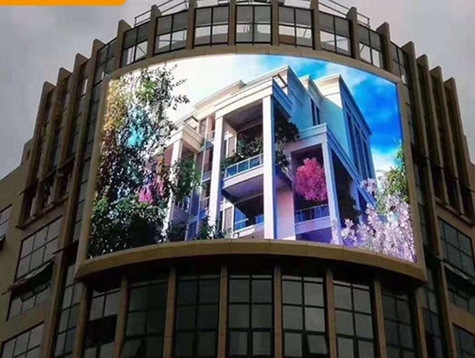 Full Color Outdoor Waterproof LED Digital Signage Flexible HD No Mosaic outdoor full color led display screen