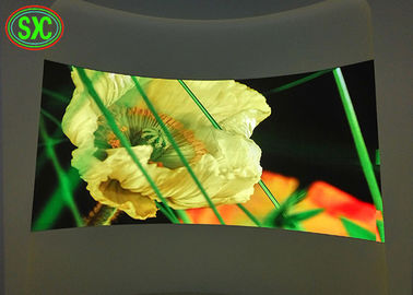 Cabinet IP43 P3.91 P4 P5 Curved Led Screens , Curved Led Display 3D Available