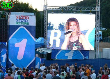 Wireless Programmable Full Color Led Screen For Advertising Outdoor , Great Waterproof