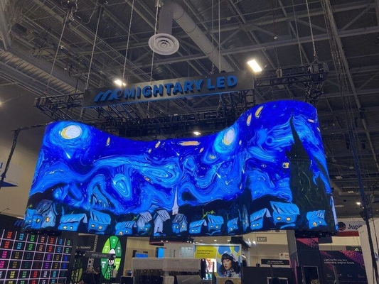 HD 3 Years Warranty Full Color 3840hz P3.91 Indoor Curved Led Display Screen For Stage