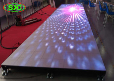 Anti-collision Indoor P6.25  Led Dance Floor for Bar / KTV / Prom support more than 500kg