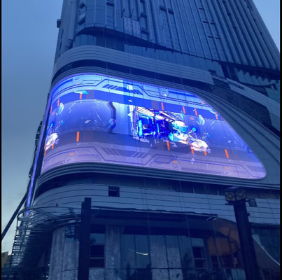 High Quality  P5 960X960mm Advertising Fixed Installation Waterproof LED video wall，support curved Corner design，3840hz