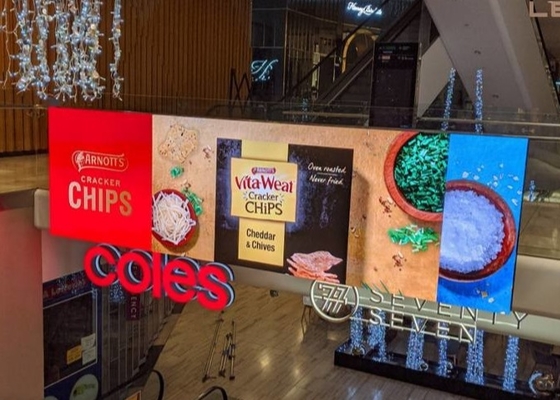 Iron Cabinet Advertising LED Screen, Full-Color Outdoor LED Display Rental, Suitable For Streets And Commercial Streets
