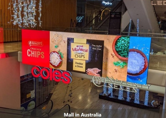 Outdoor Waterproof Full Color Transparent LED Screen HD P6 Glass Wall Advertising Screen