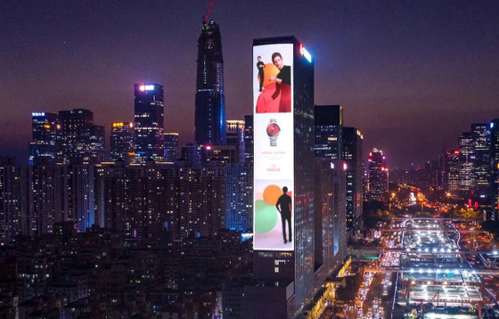 Fixed P6 Outdoor Full Color LED Display Iron Cabinet 3 Years Warranty
