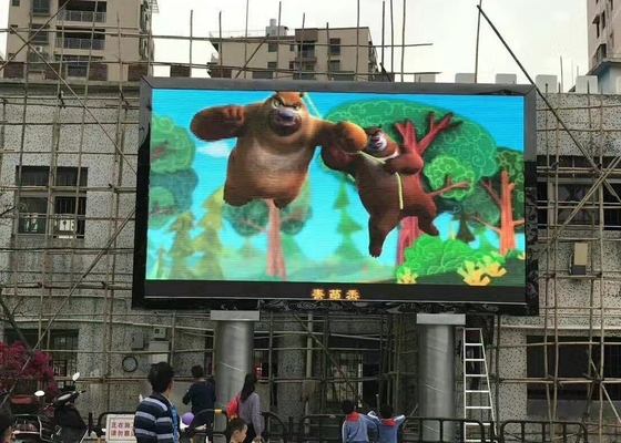 LED Stadium Screen Die-Cast Aluminum Screen Rental Screen Pitch 3.91mm, 500*1000mm Full Color Outdoor Video Wall